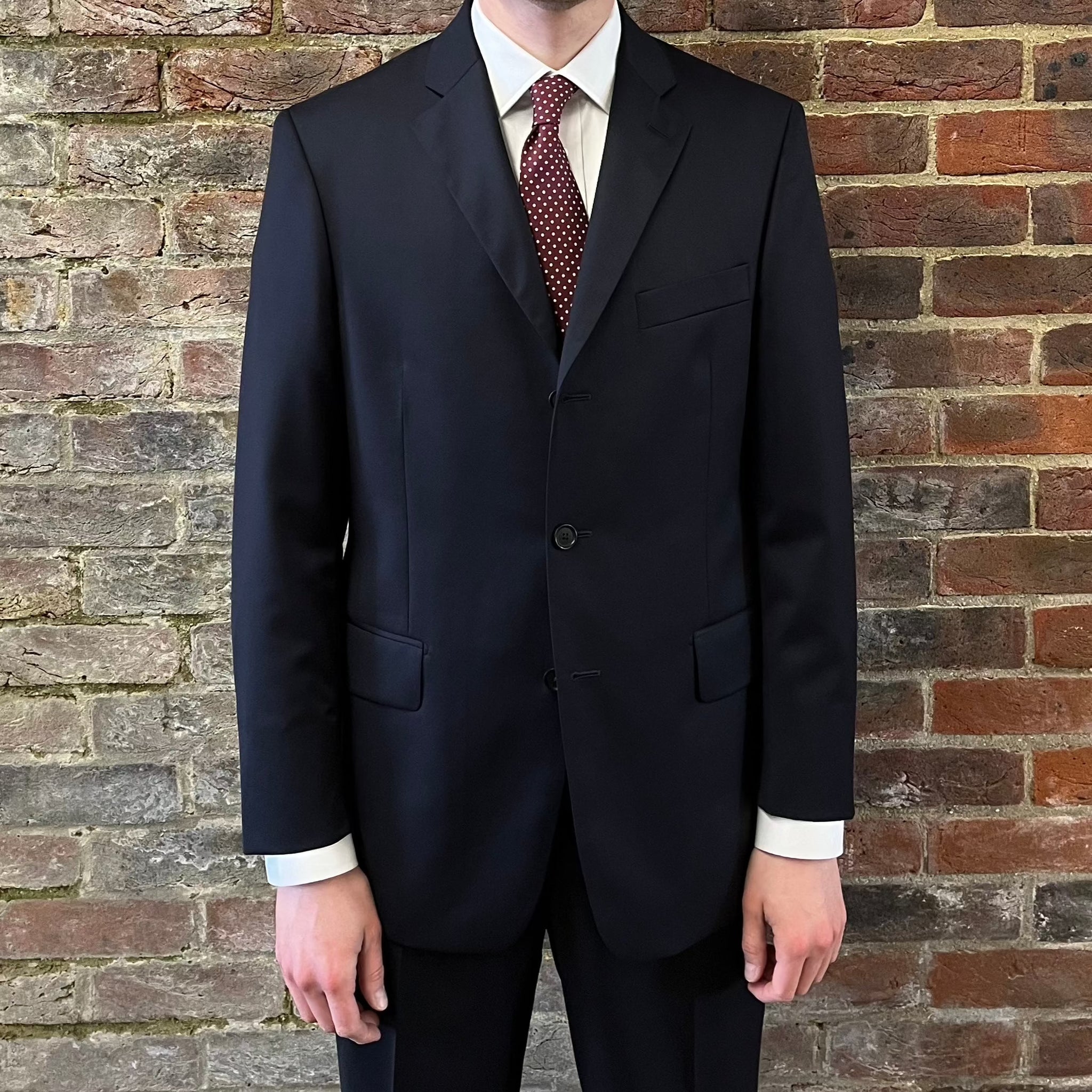 regent 'James' navy three button suit - jacket