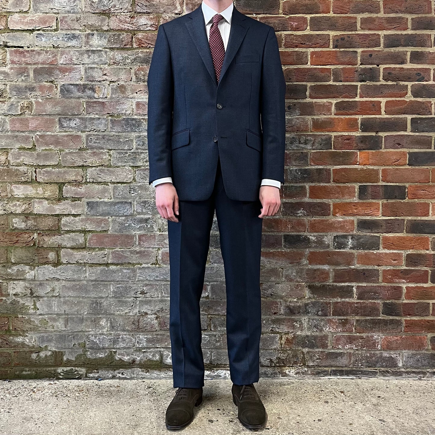 Regent - 'Kiel' Heritage - Two Button Suit - Navy Birdseye - suit