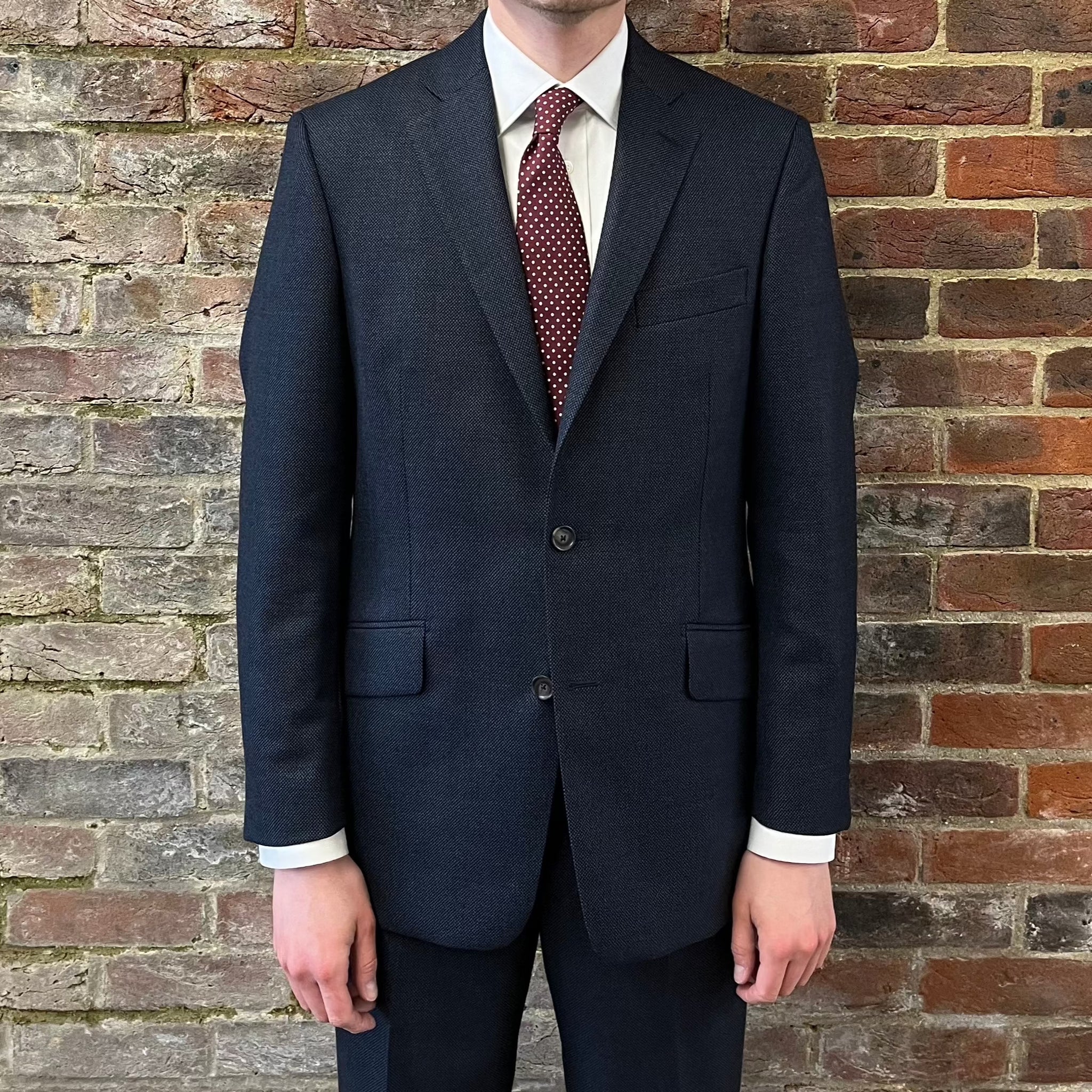 Regent - 'Kiel' Heritage - Two Button Suit - Navy Birdseye - jacket