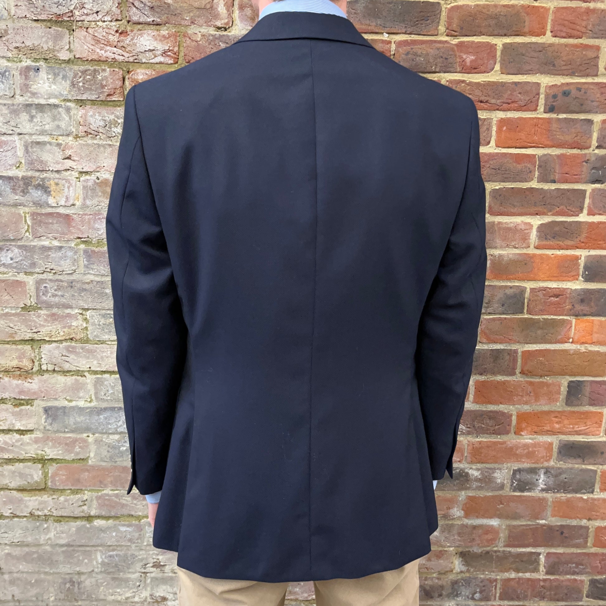 Regent blue birdseye jacket - rear