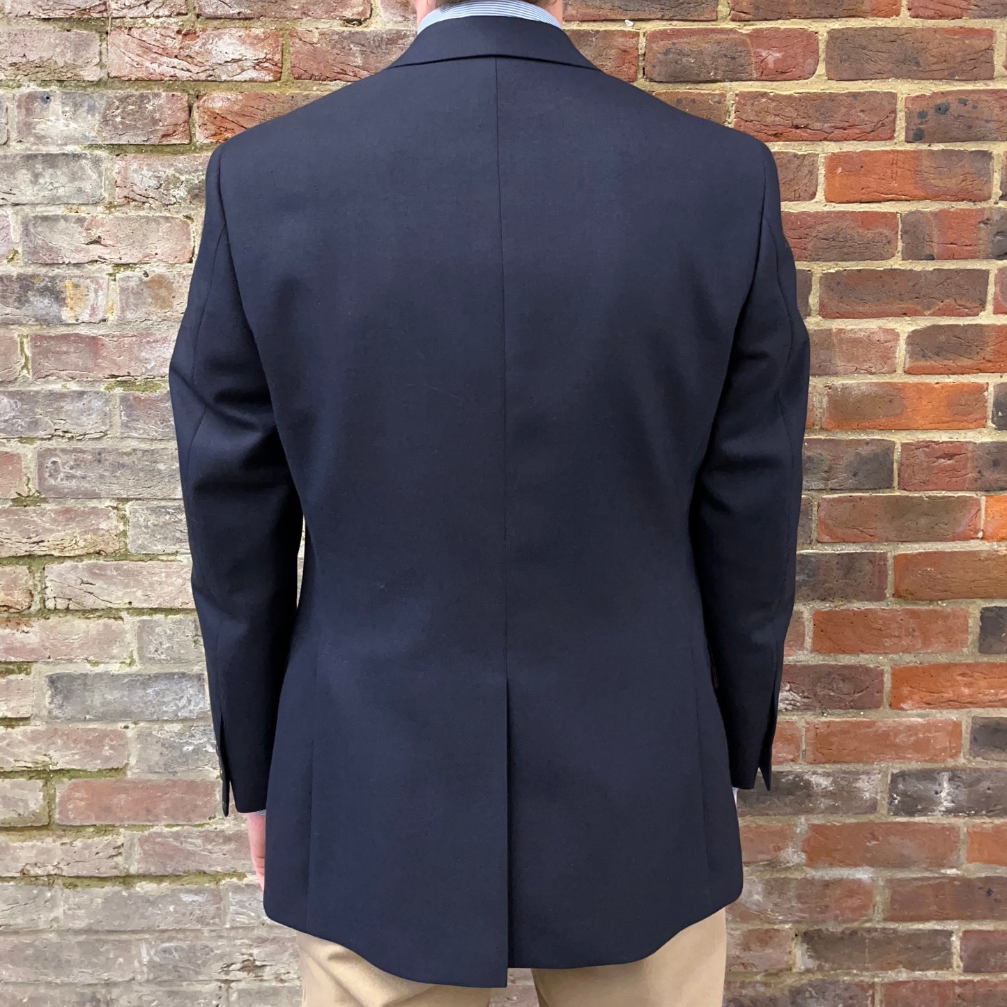 Regent blue sharkstooth jacket - rear