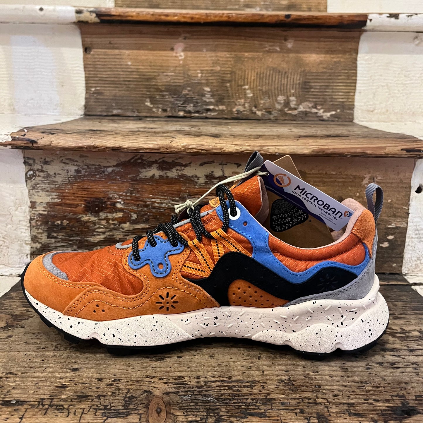 Flower Mountain - Yamano 3 Man Suede - Warm Coral/ Deep Blue/ Black
