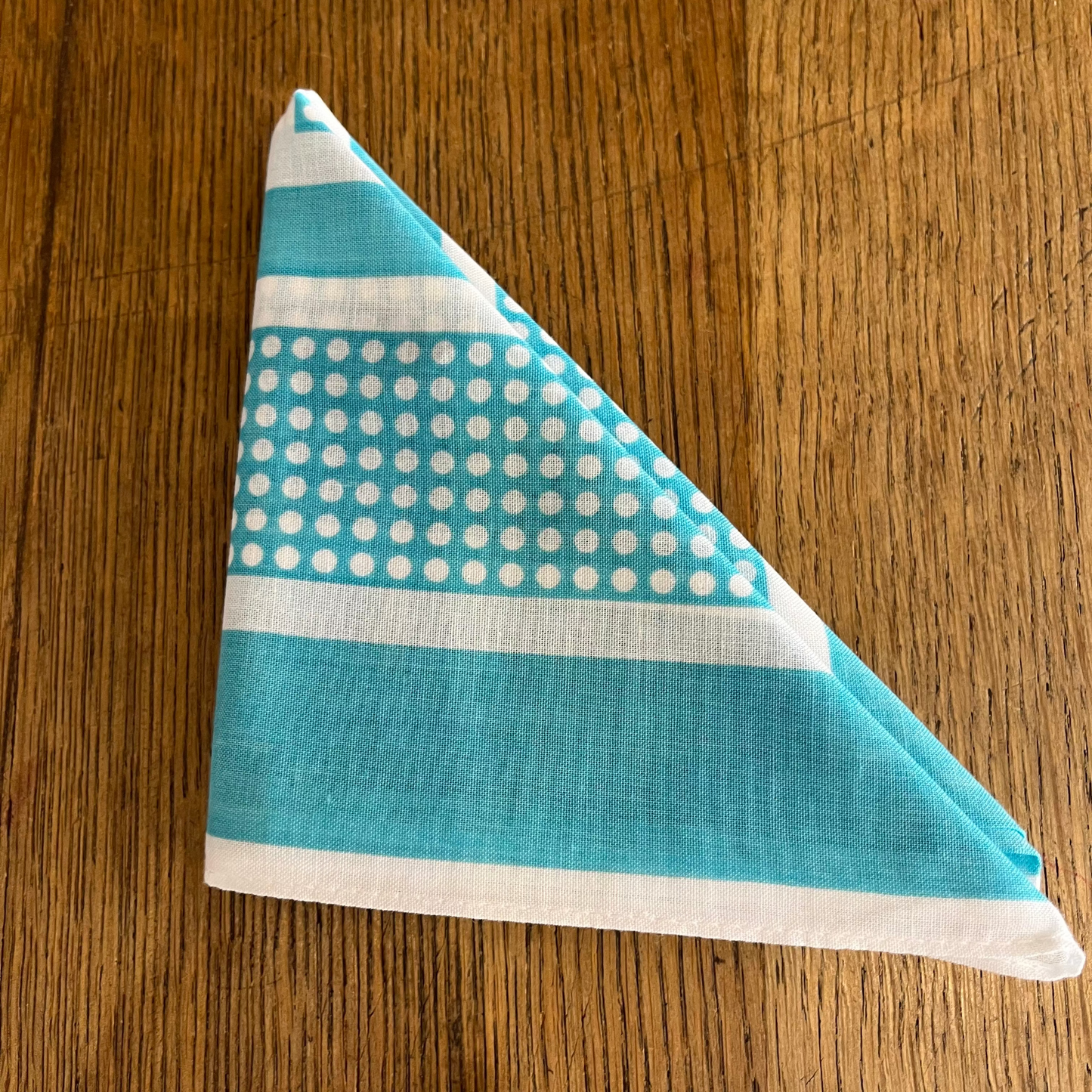 Regent - Cotton Hanky - Bandana - Blue with White Spots