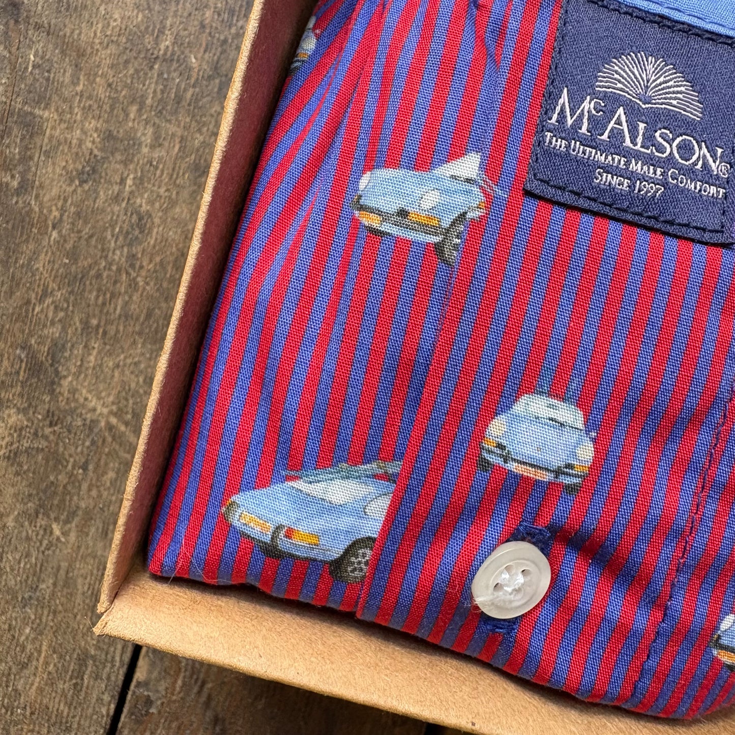 McAlson - Boxer Shorts - Cars and Red Stripes