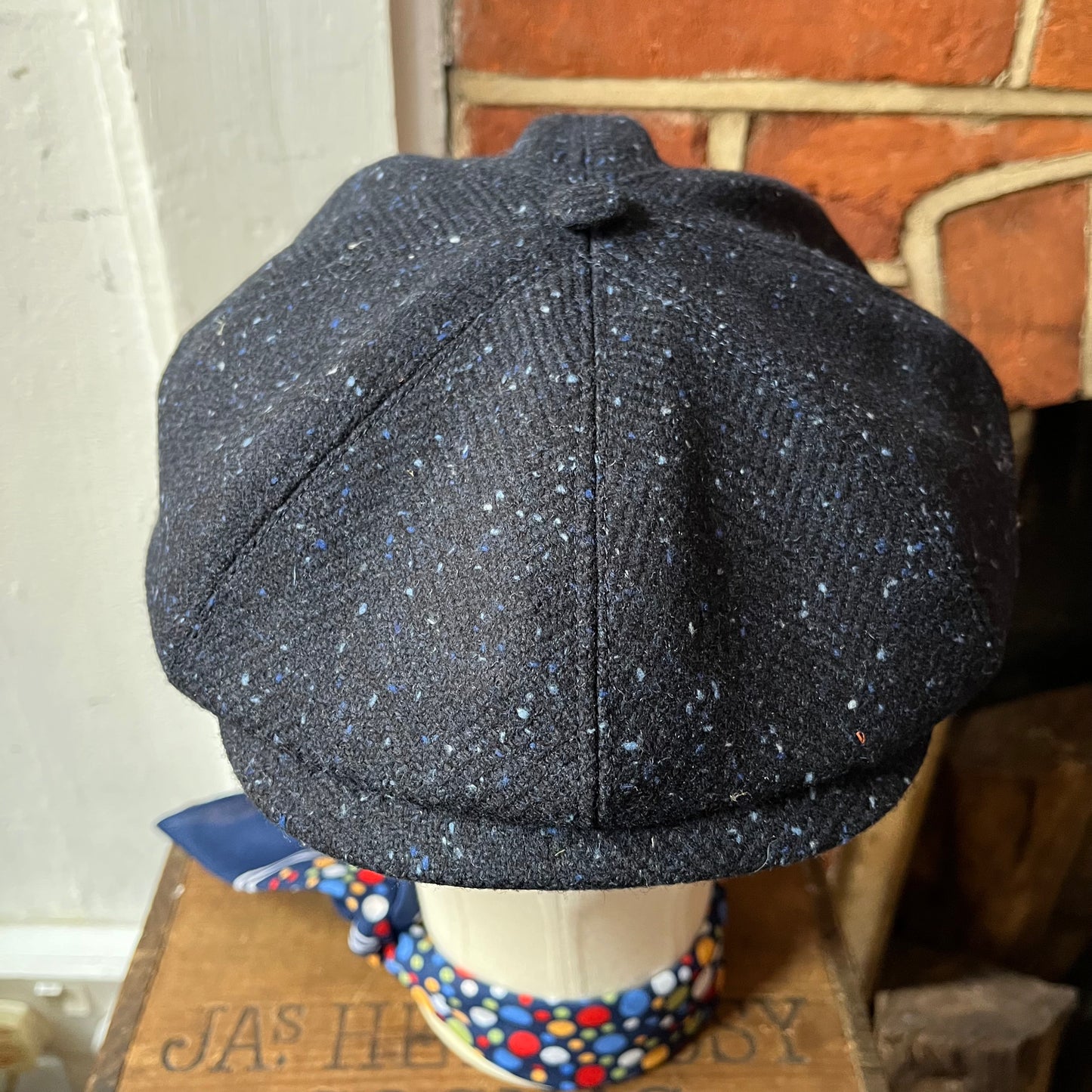 Regent - Baker Boy Cap - Donegal Fleck style Navy Speckled Tweed