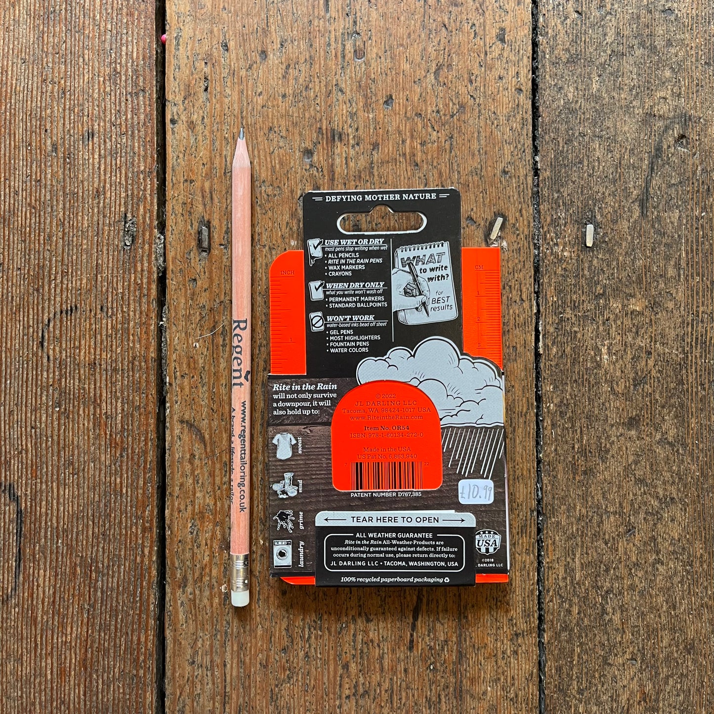 Rite in the Rain - All Weather Universal Notebook 3.5" x 5" - Orange - OR54