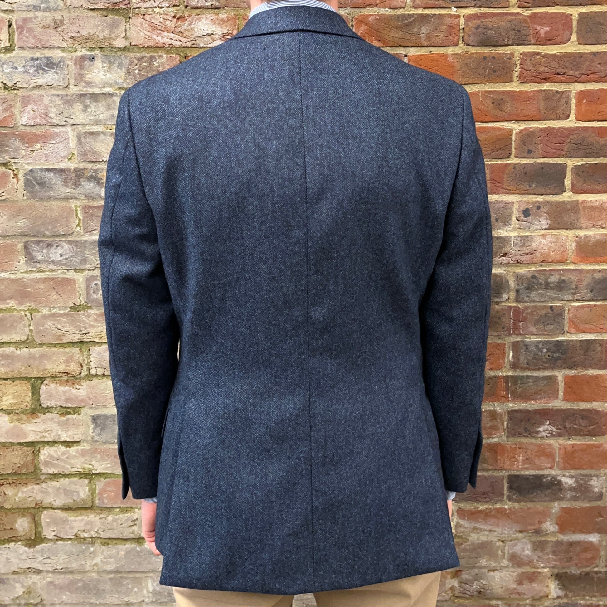 Regent blue tweed jacket - rear