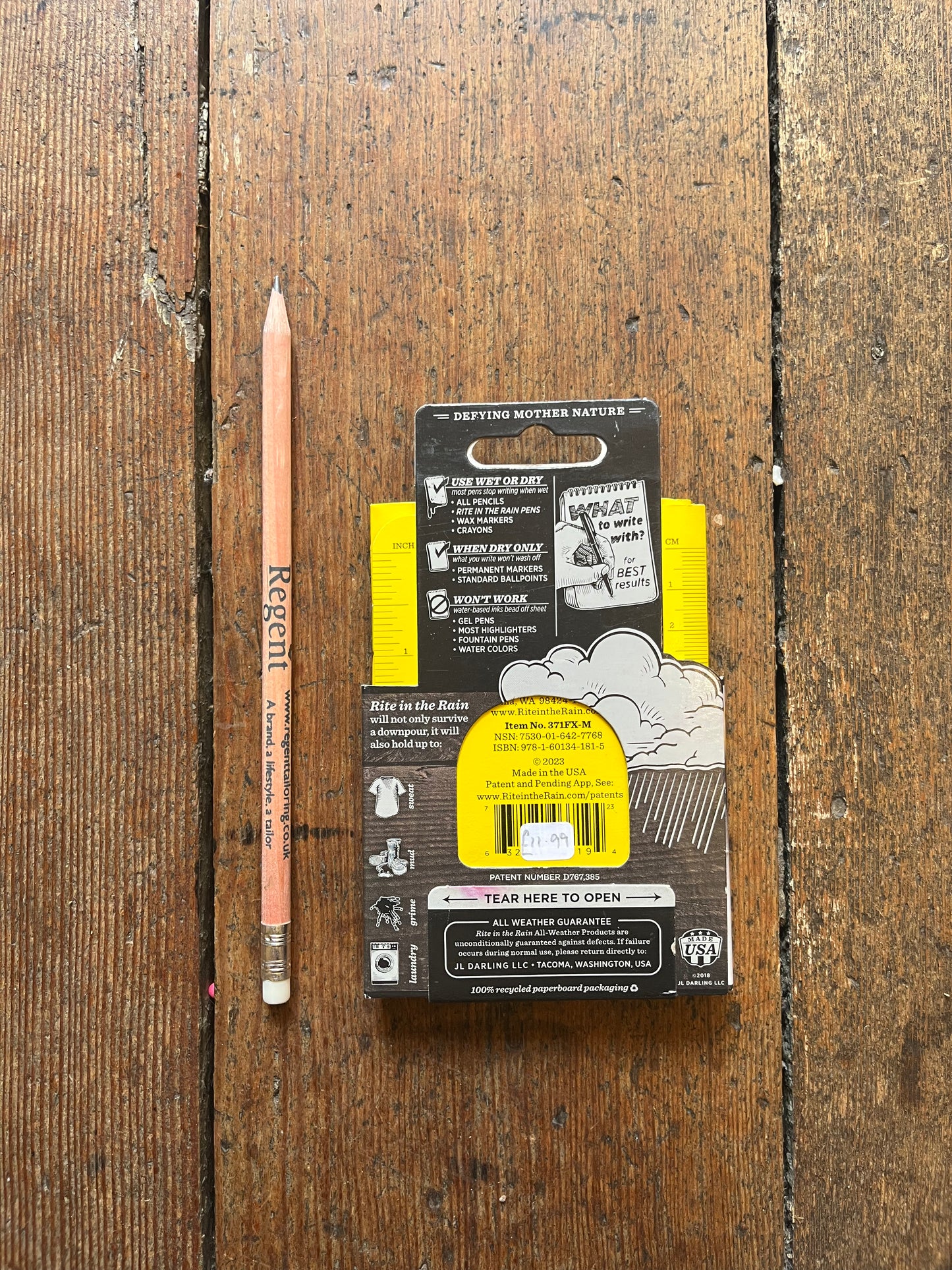 Rite in the Rain - Waterproof Notebook x 3 - Yellow - 371FX-M