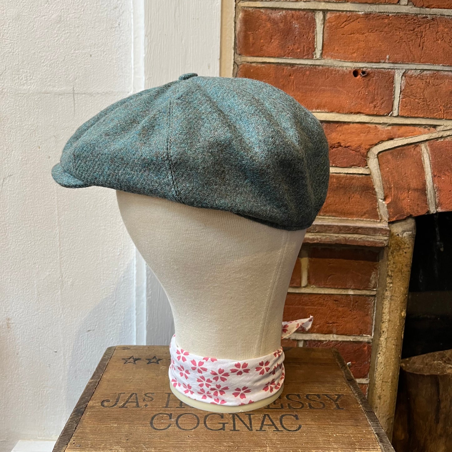 Regent - Baker Boy Cap - Teal Tweed - Regent Tailoring