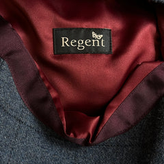Regent - 8-Piece Baker Boy Cap - Blue Tweed with Overcheck