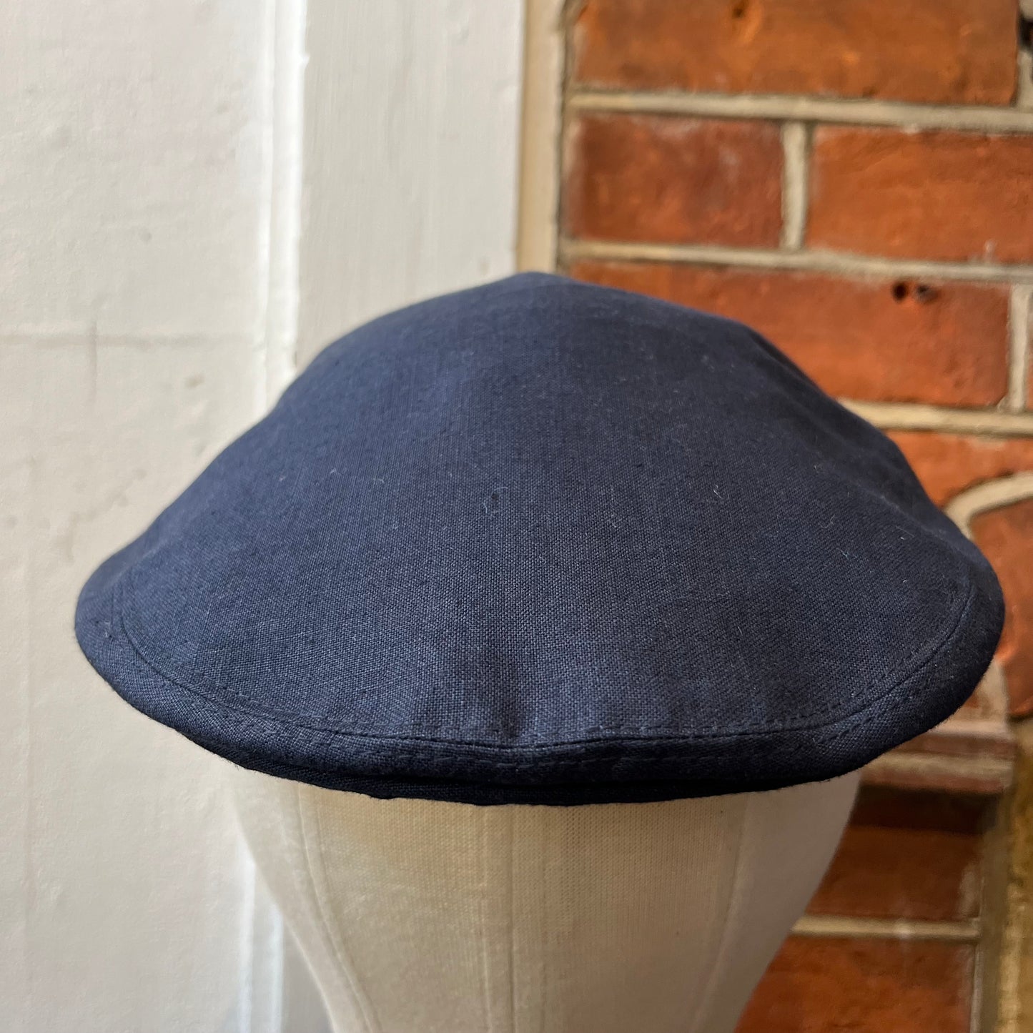 Regent - Flat Cap - Linen - Navy