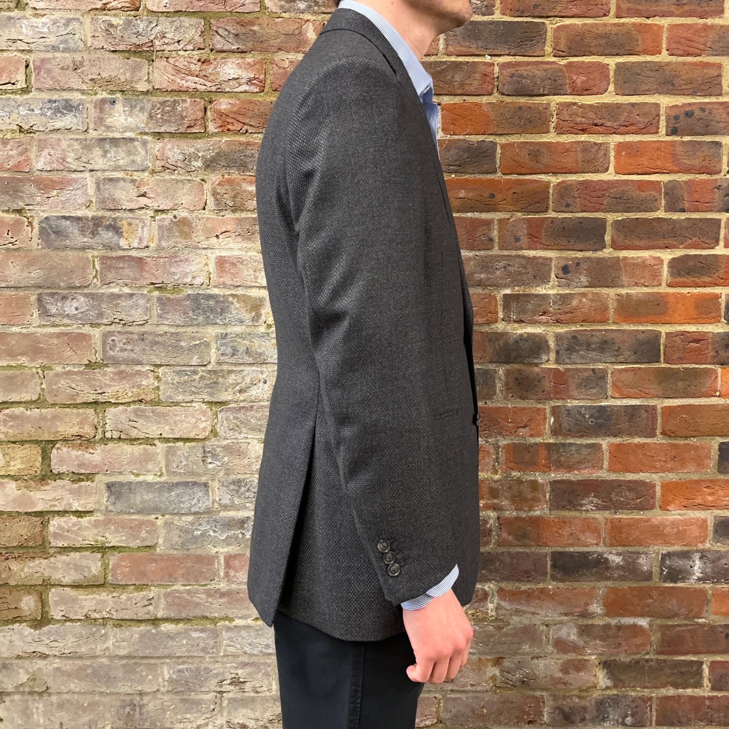 Regent Best Jim Grey Wool Jacket  - side