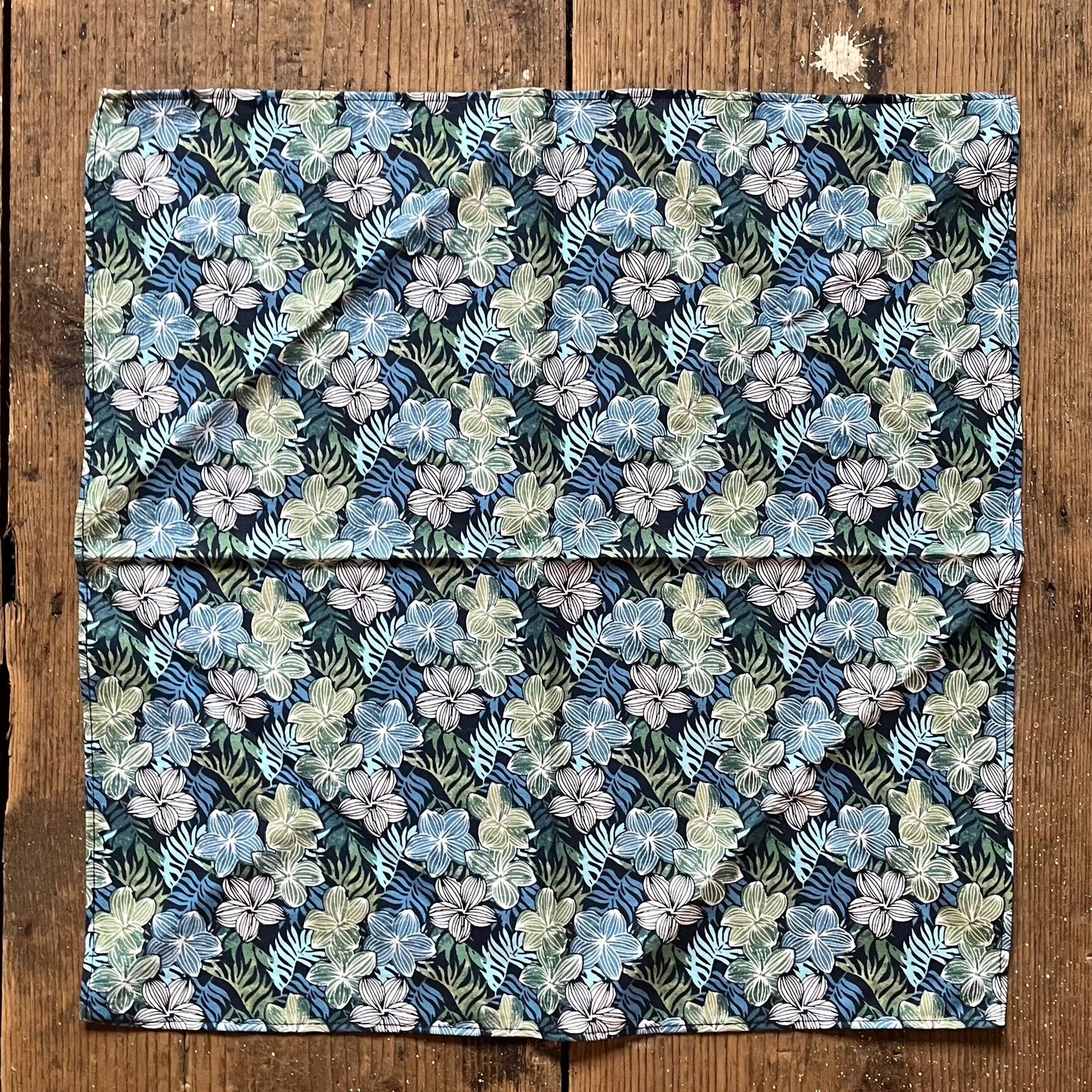 Regent - Cotton Pocket Square - Exotic Flowers