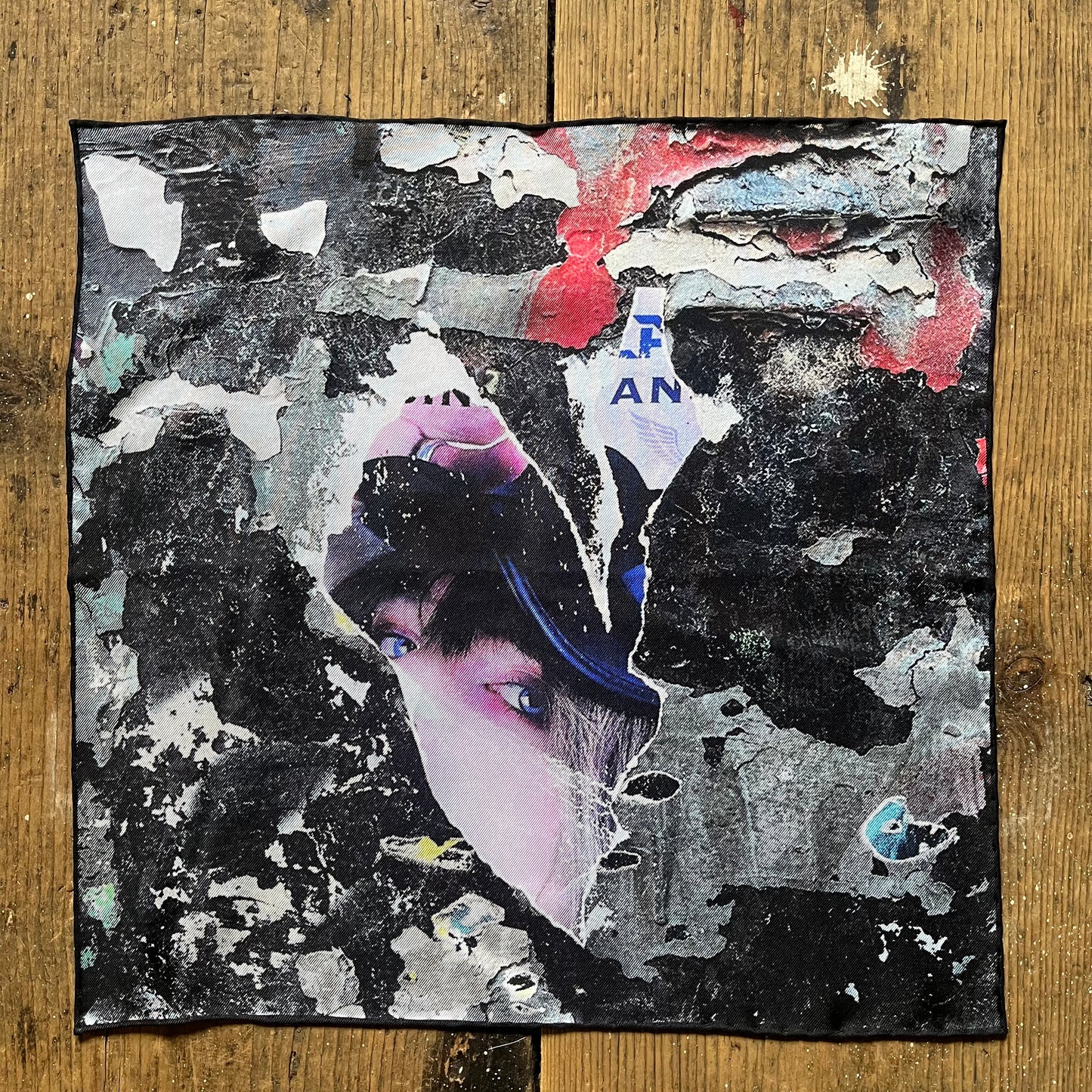 Regent - Silk Pocket Square - Shoreditch Graffiti