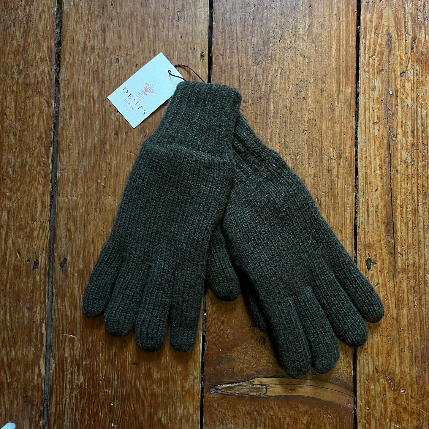 DENTS - Durham - Thinsulate-Lined Knitted Gloves - Olive