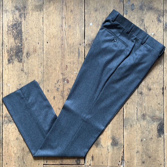 Regent grey flannel wool "maxwell" trouser