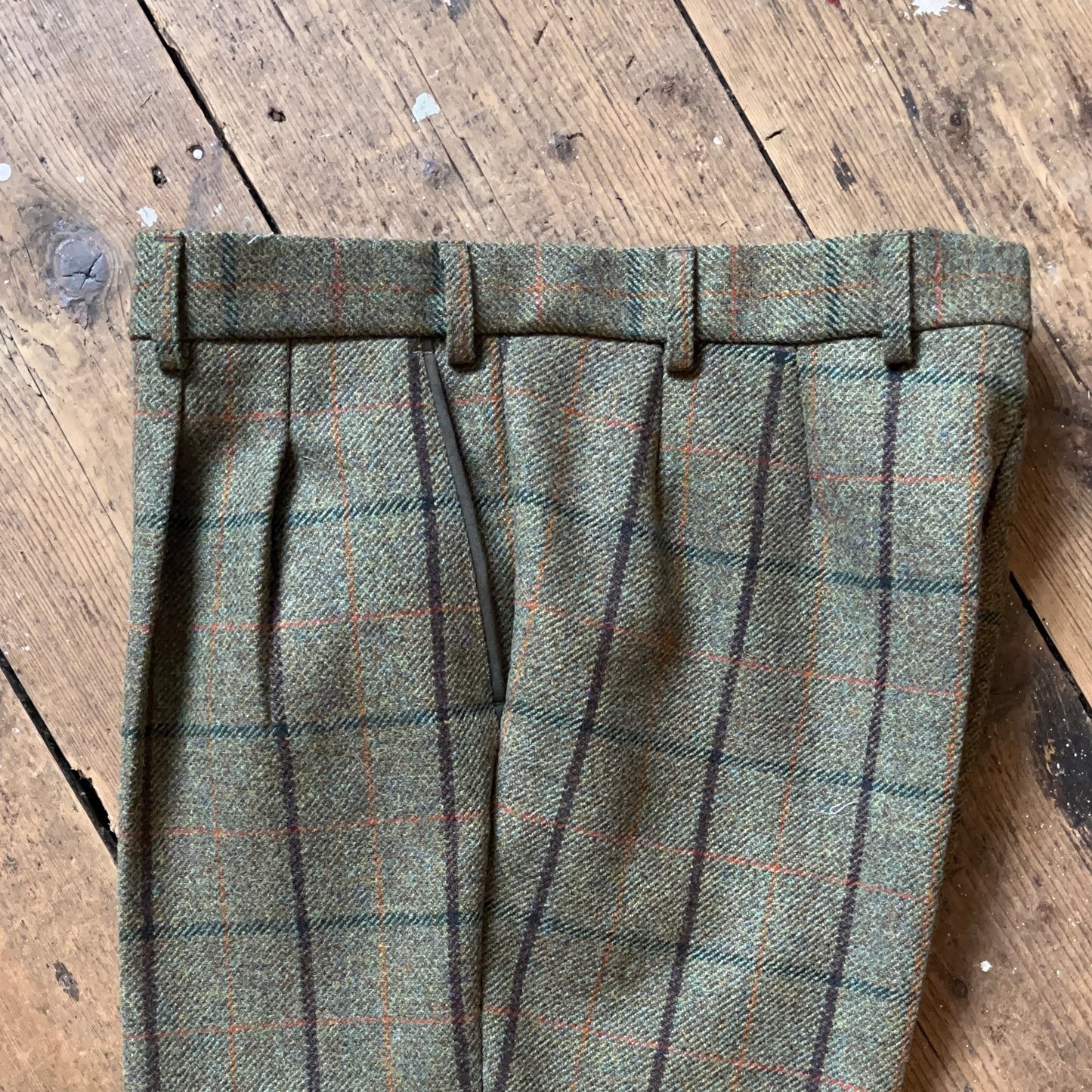 Regent - Breeks - Lovat Mill Tweed - Green with Overcheck