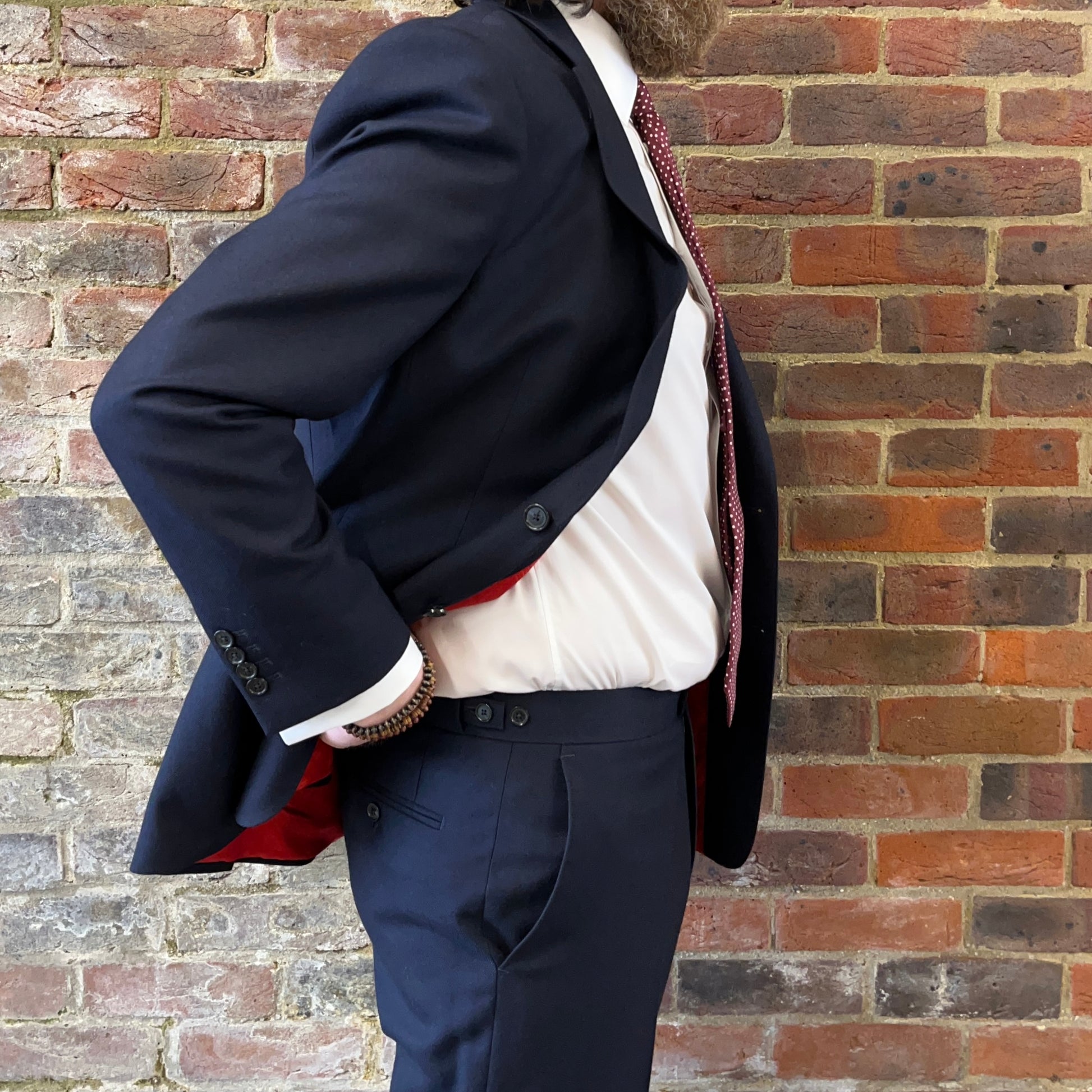 Regent Ian navy blue wool suit - trouser