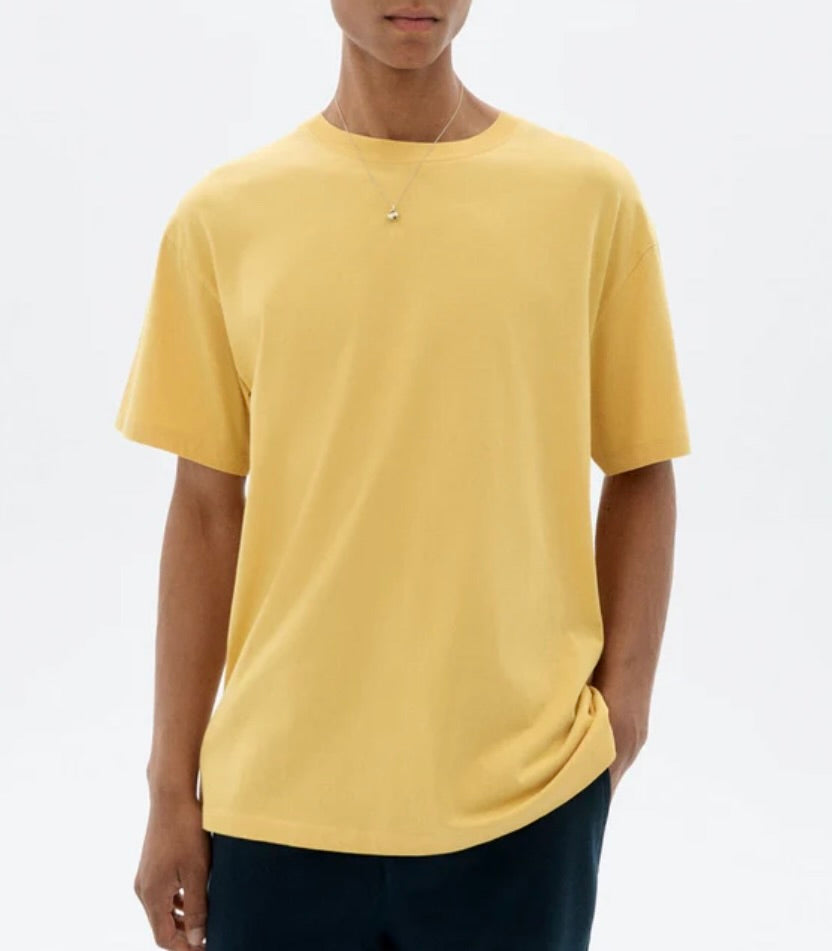 Thinking Mu - Flower Rope Sahara Sun Arron Tee - Yellow