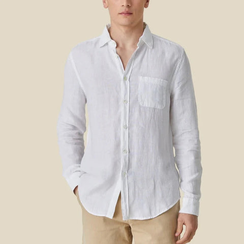 PORTUGUESE FLANNEL - Linen Shirt - White