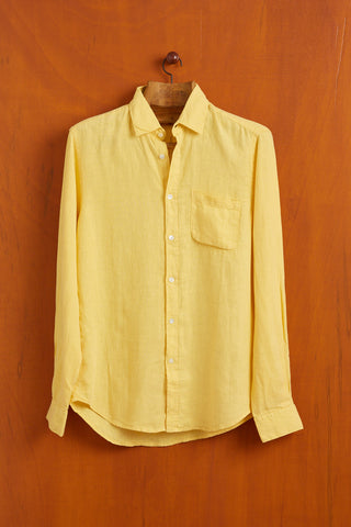 PORTUGUESE FLANNEL - Linen Shirt - Yellow