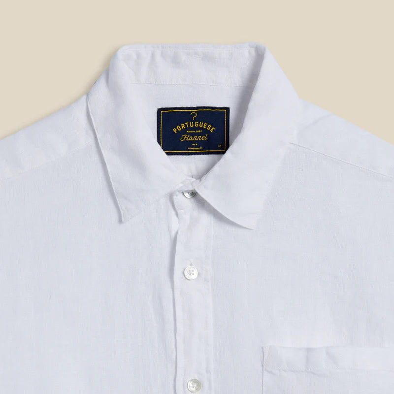 Portuguese Flannel - Linen Shirt - White