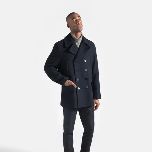 Gloverall - Churchill Reefer/Peacoat - Wool - Navy