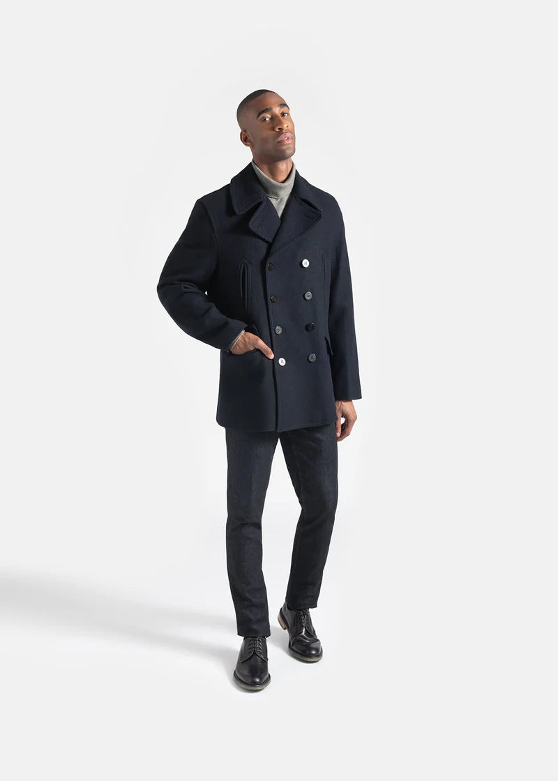 Gloverall - Churchill Reefer/Peacoat - Wool - Navy