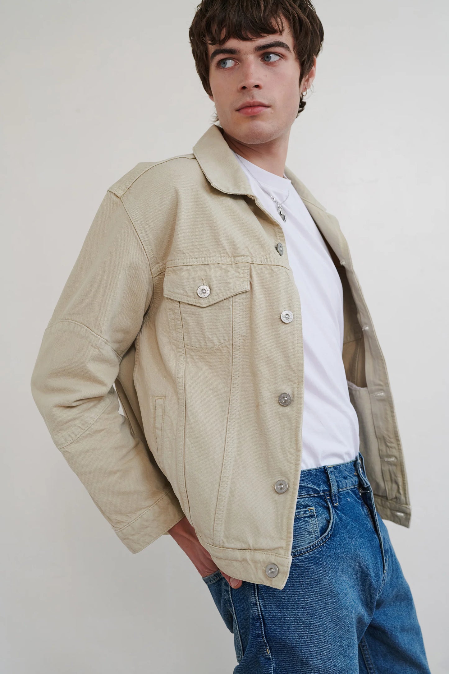 WALTER - Revere Denim Jacket - Stone