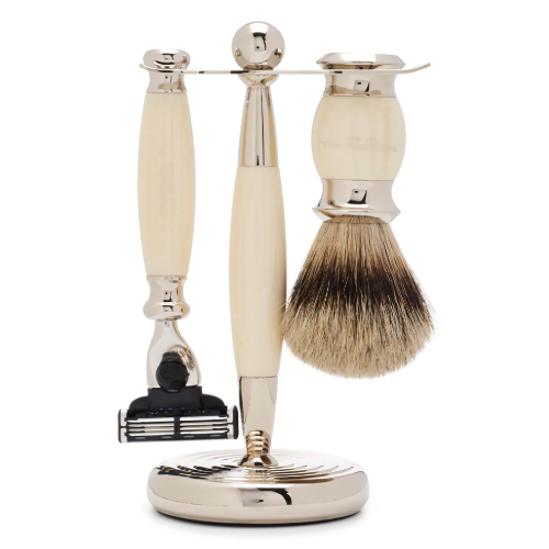Truefitt & Hill - Edwardian Collection Shaving Set - Faux Ivory - Regent Tailoring