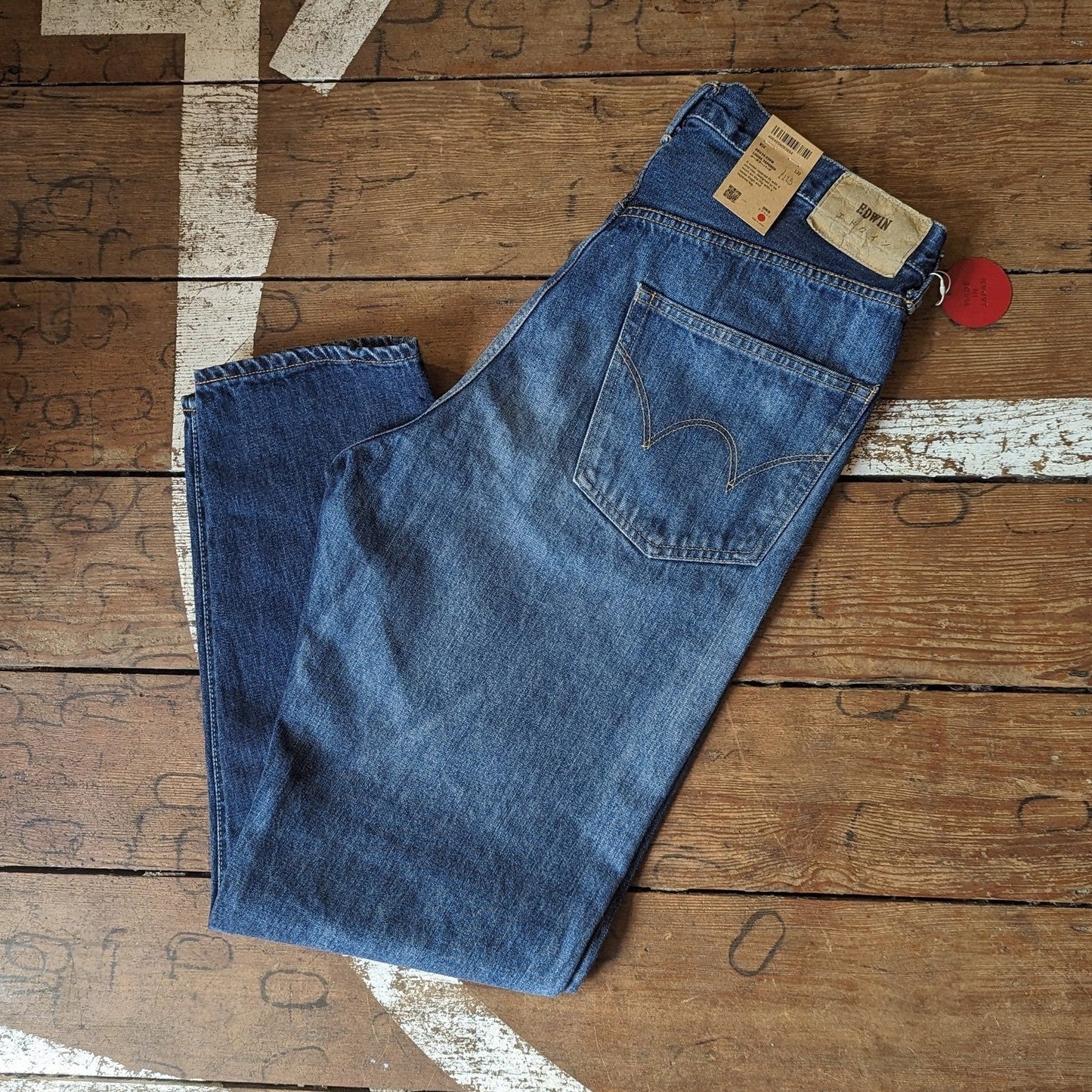 Edwin - Loose Tapered - Kurabo Recycle Denim - Red Selvedge - Blue Dark Used