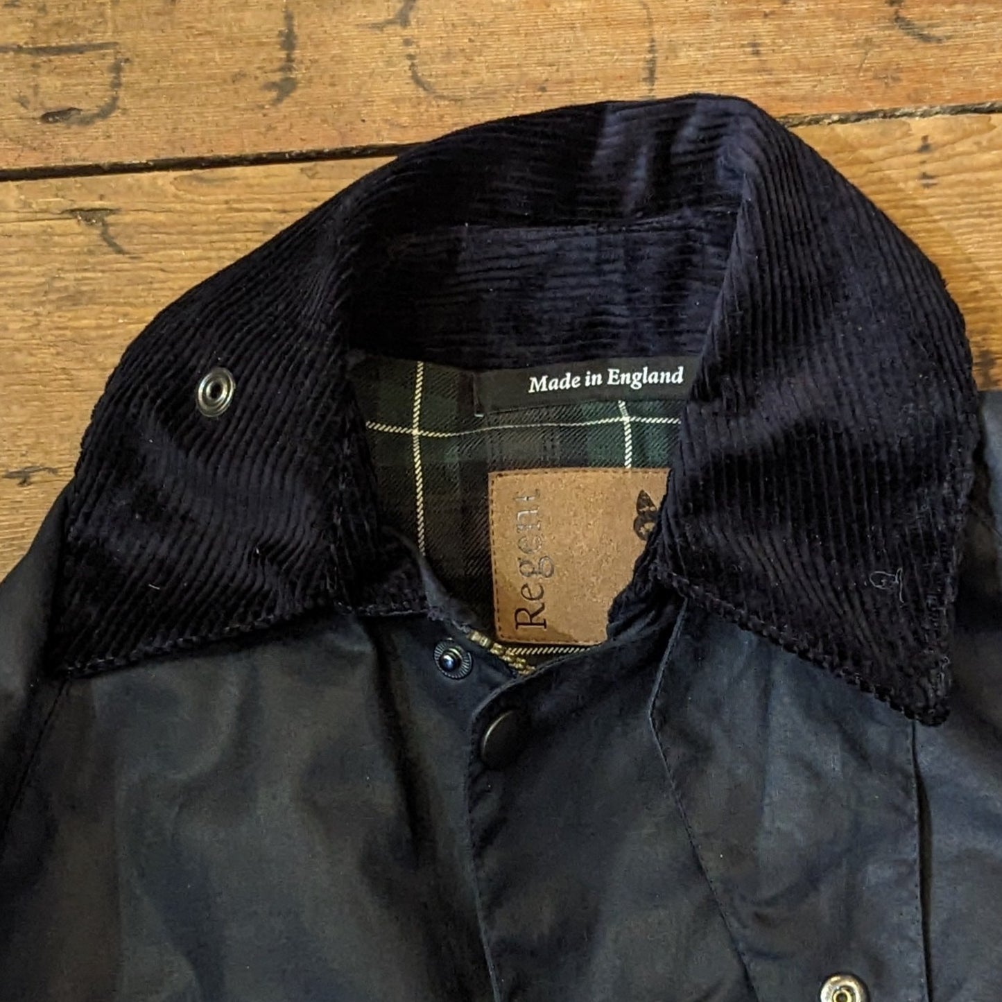 REGENT - Colins - Waxed Jacket - Midnight Blue