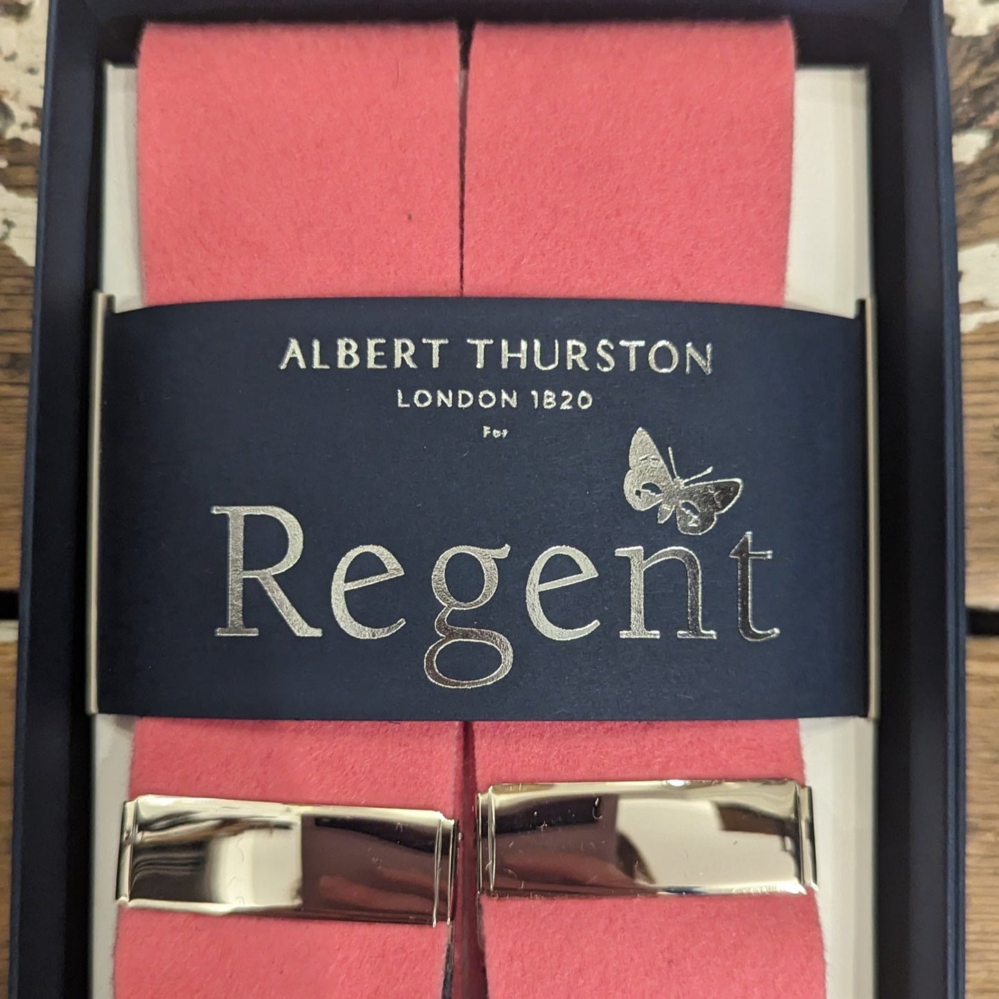 Albert Thurston x Regent - Braces - Boxcloth - Pink