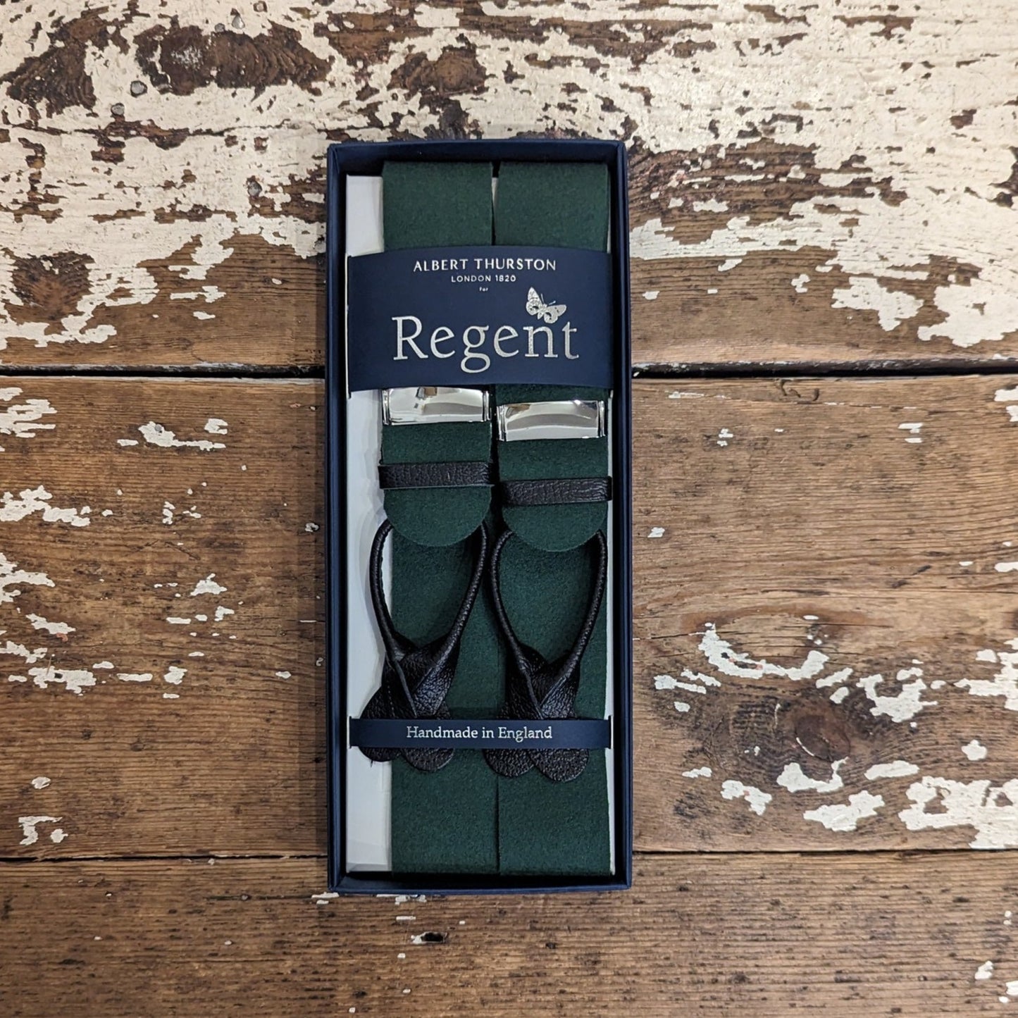 Regent x Albert Thurston - Braces - Boxcloth - Racing Green - Regent Tailoring