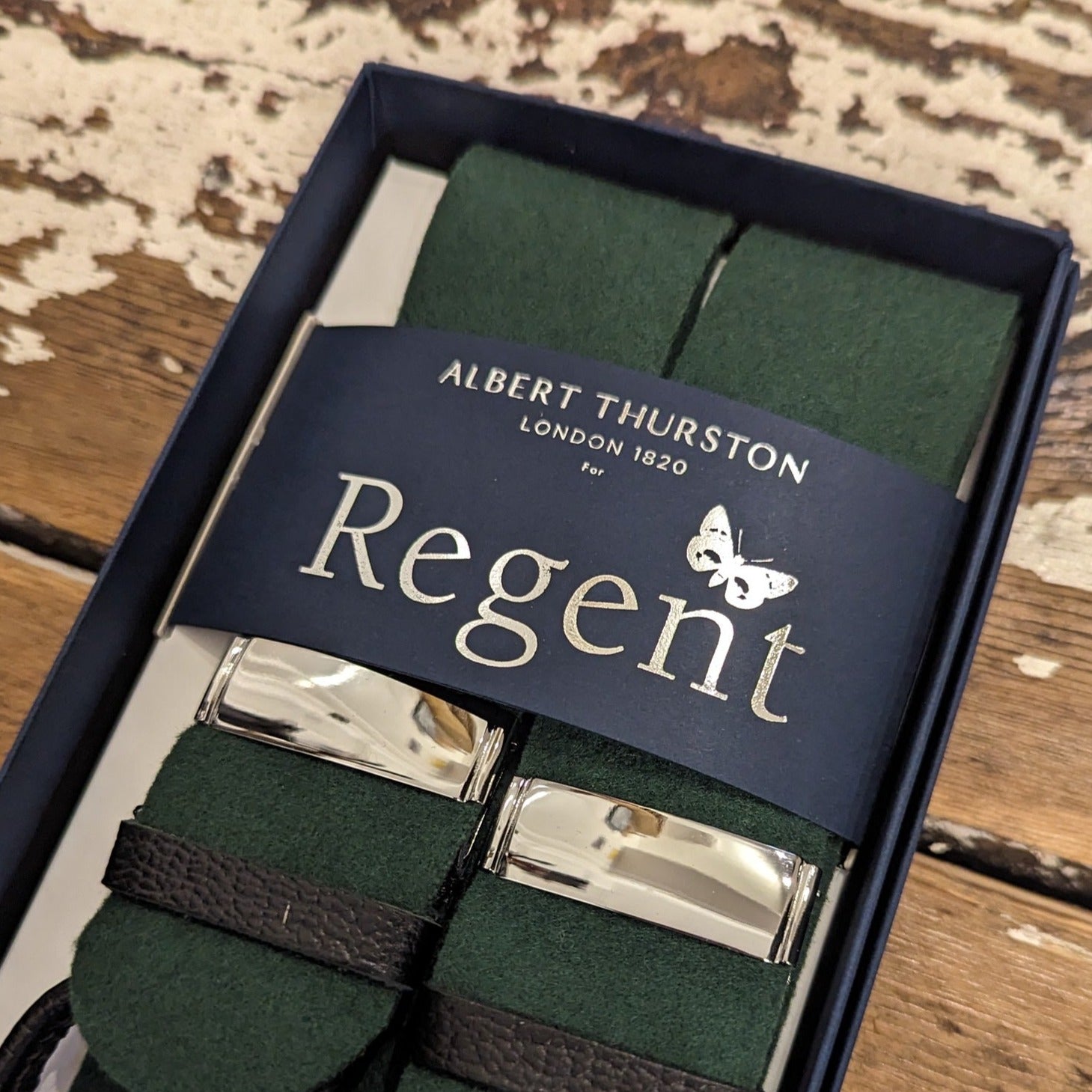 Regent x Albert Thurston - Braces - Boxcloth - Racing Green - Regent Tailoring