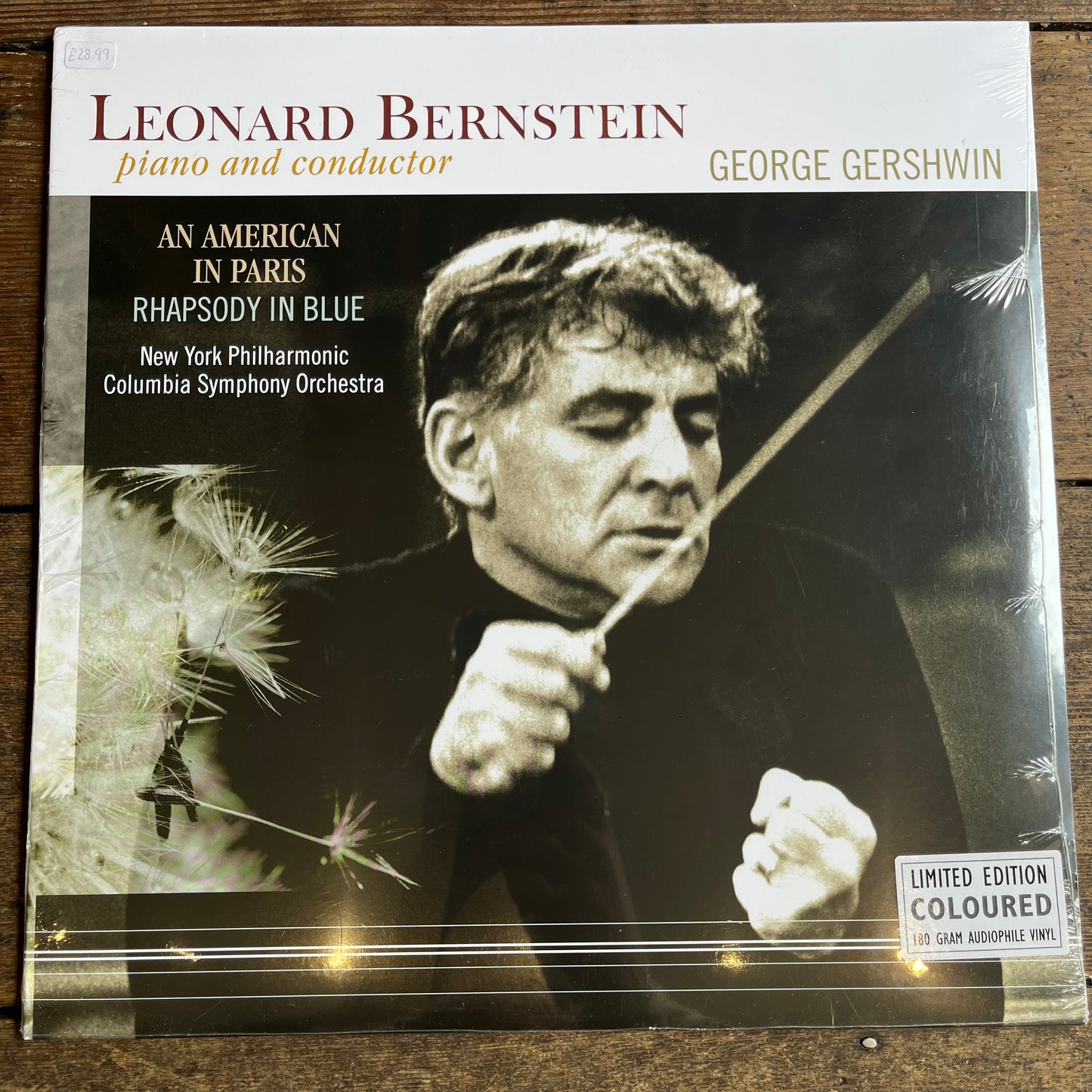 Limited edition album on wood background