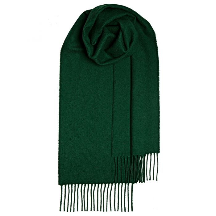 Lochcarron - Bowhill Lambswool Scarf - Bottle Green