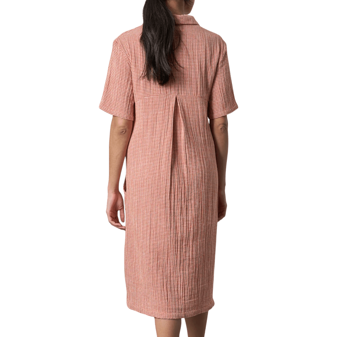 Bibico - Alexa Shirt Dress - Rust Check - Regent Tailoring Salisbury