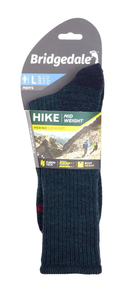 Bridgedale Walking Socks - Navy/Green - 710596/420 - Regent Tailoring Salisbury
