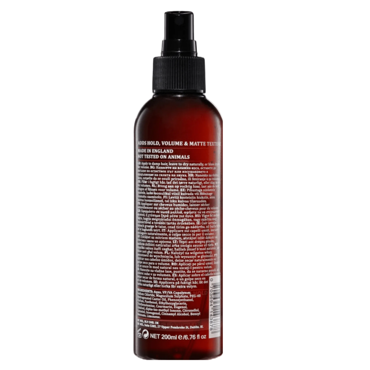 Dapper Dan Sea Salt Spray - Regent Tailoring Salisbury