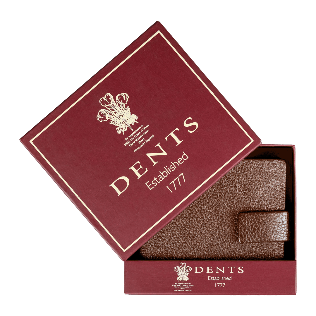 Dents - Aire Pebble Grain Leather Coin Bifold Wallet - Regent Tailoring Salisbury