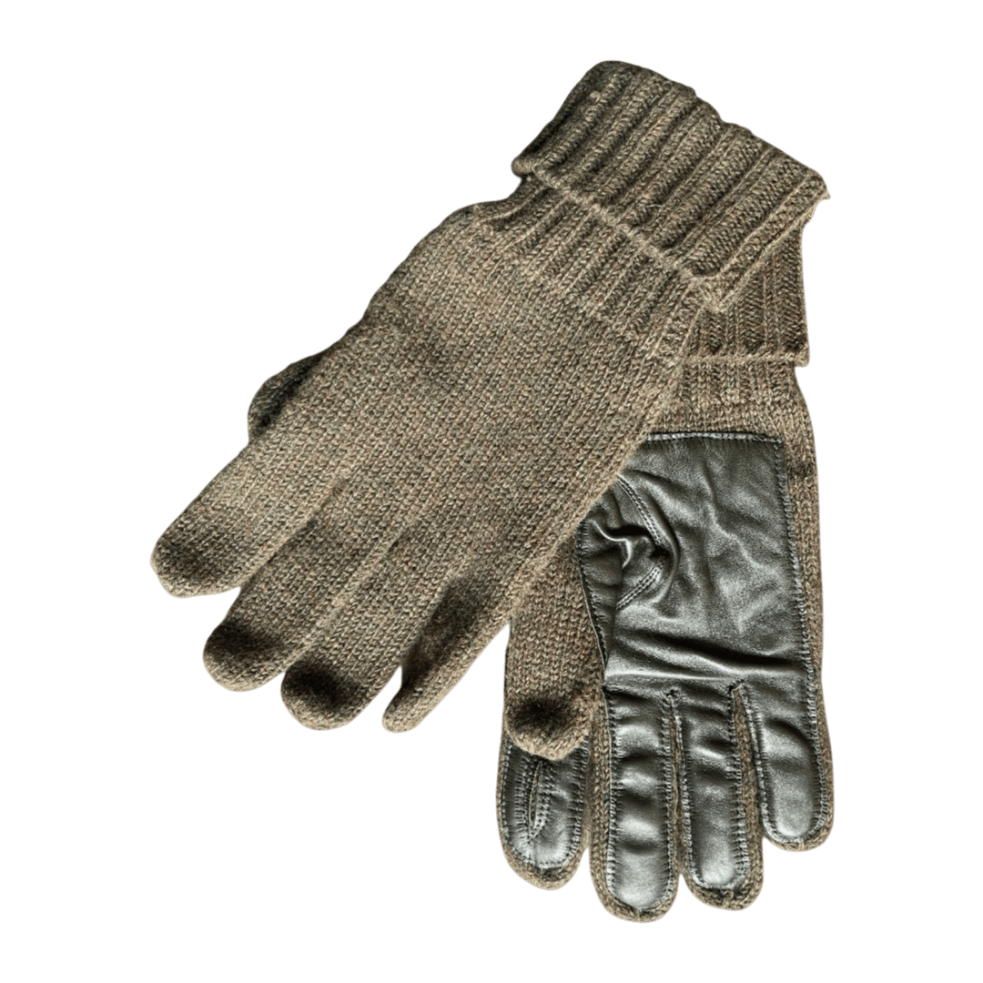DENTS - Browning - Men's Knitted Shooting Gloves with Leather Palm - Olive - Regent Tailoring Salisbury