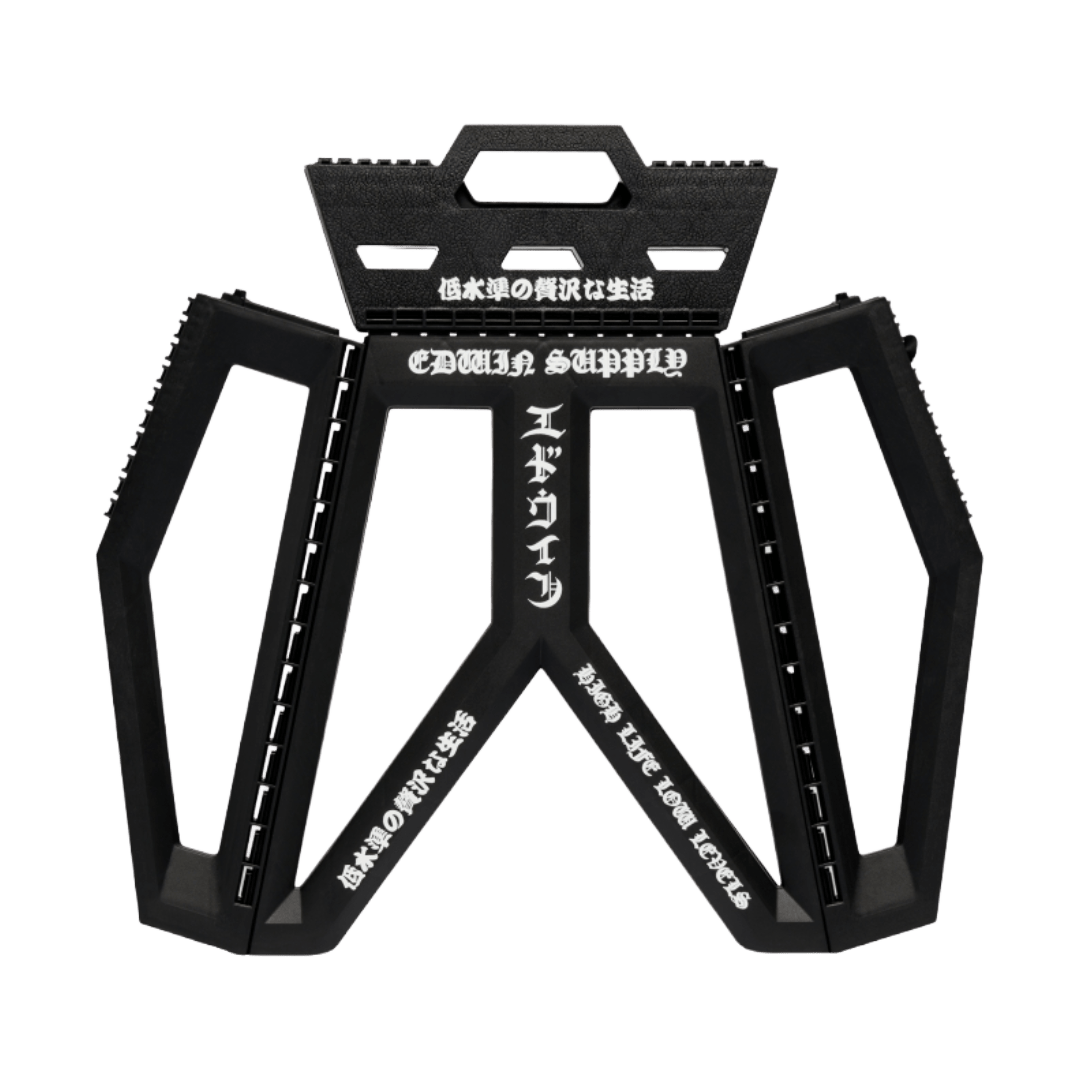 Edwin - Folding Stool - Black/White - Regent Tailoring Salisbury