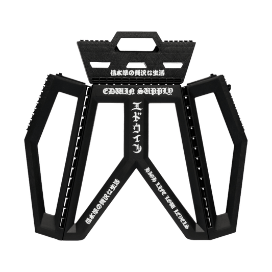 Edwin - Folding Stool - Black/White - Regent Tailoring Salisbury