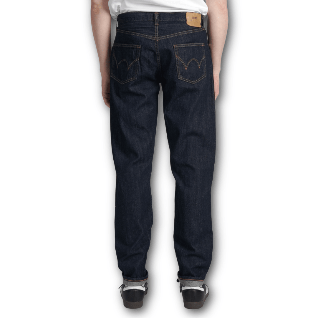 EDWIN - Regular Tapered Jeans 10.5oz Kaihara Denim - Blue-Rinsed - Regent Tailoring Salisbury