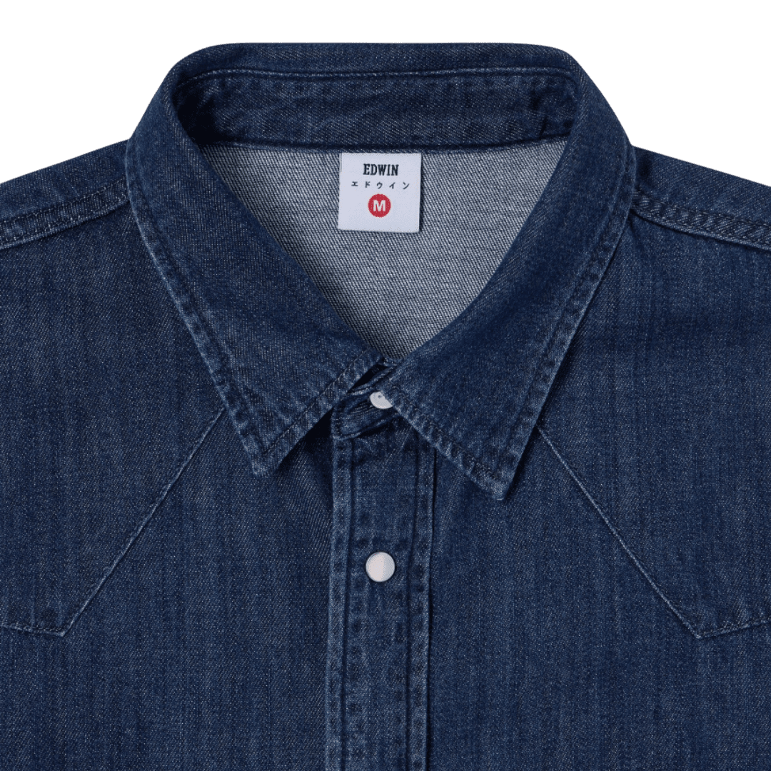 Edwin - Western Shirt - Blue/Dark Used - Regent Tailoring Salisbury