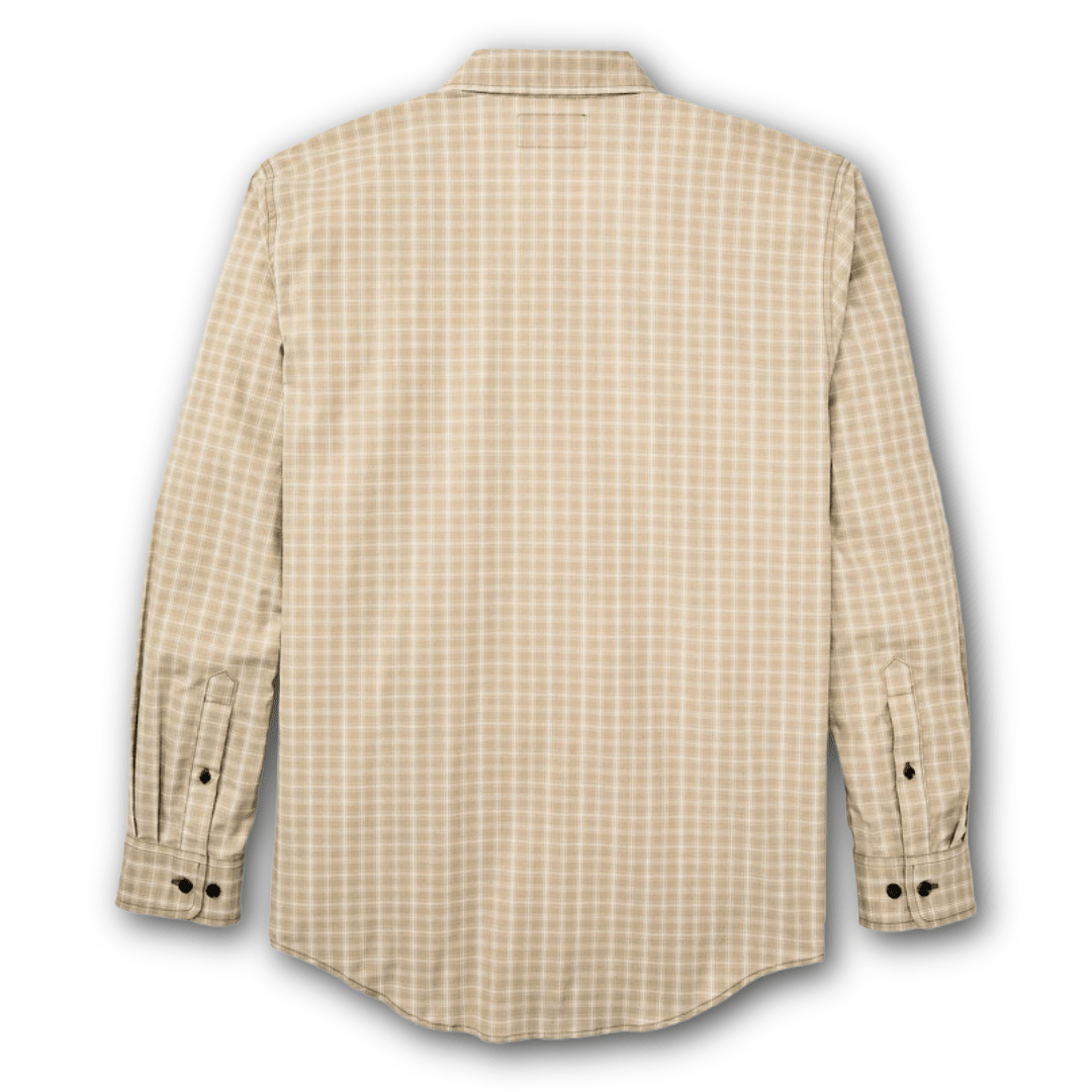 FILSON - Twin Lakes Sports Shirt - Tan/ Cream Plaid - Regent TailoringFilson