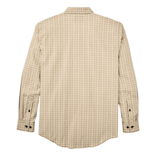 FILSON - Twin Lakes Sports Shirt - Tan/ Cream Plaid - Regent Tailoring Salisbury