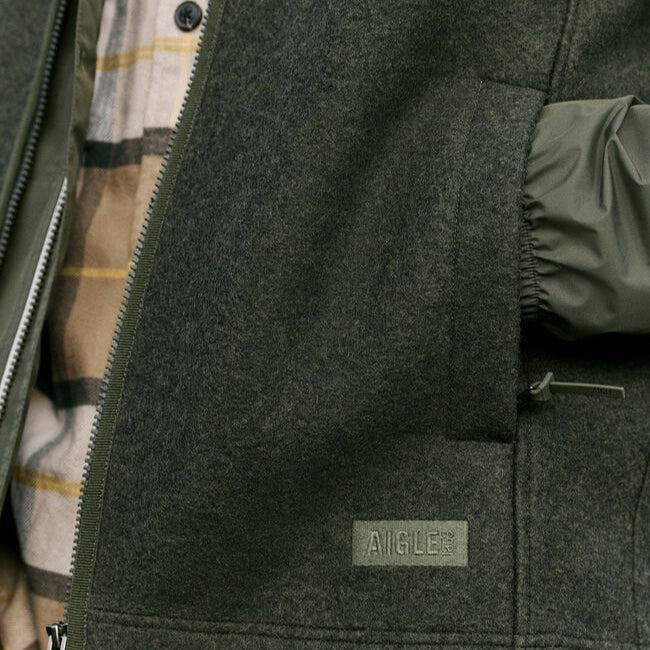Aigle - Brushed mixed wool sleeveless jacket - Avocat