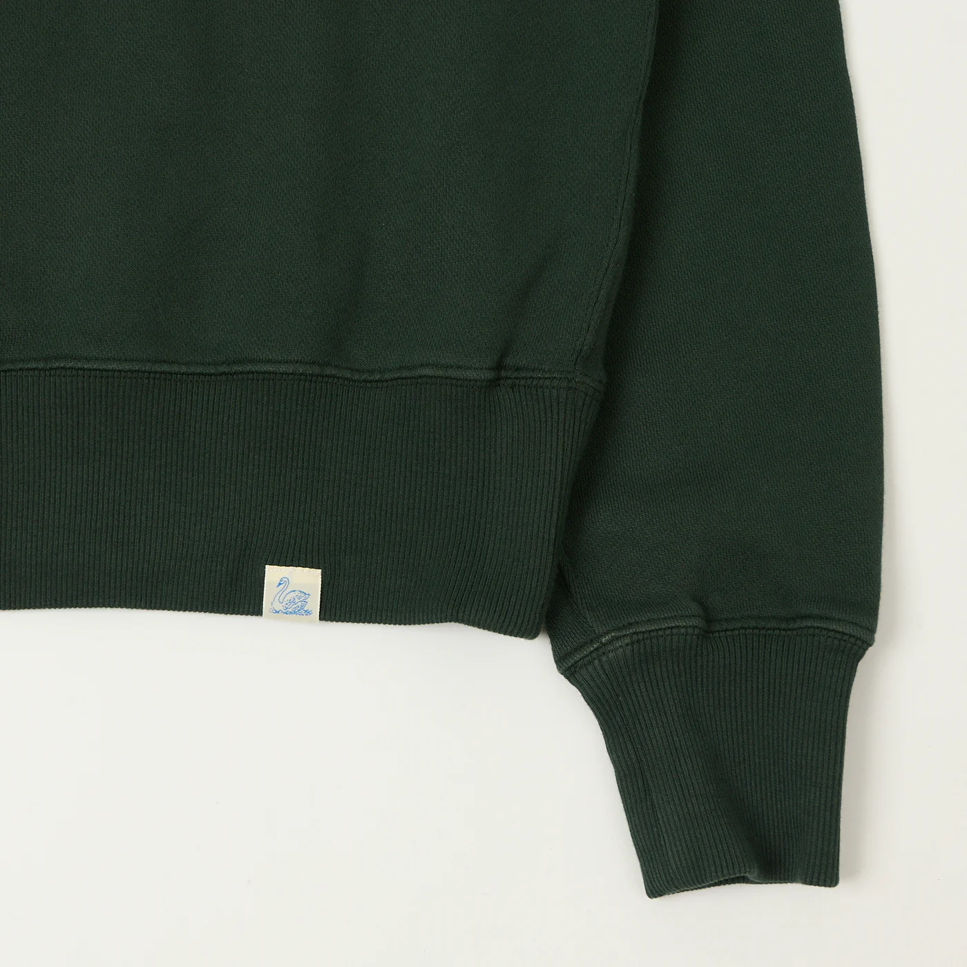 MERZ B. SCHWANEN - Half Zip Collared Sweatshirt - Forest